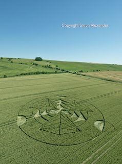 aerial of Hackpen Hill from tt