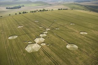 aerial of Milk Hill