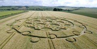 aerial of Avebury from tt