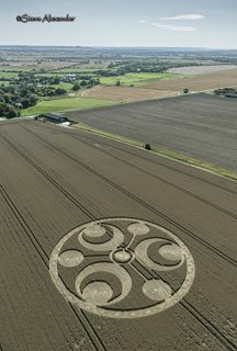 aerial of Stanton St Bernard from tt