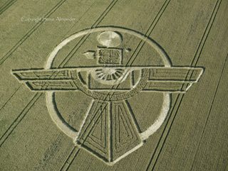 aerial of Barbury Castle from tt