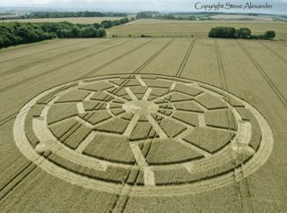 aerial of Bowerchalke from tt