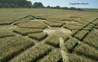 aerial of Badbury Rings from tt