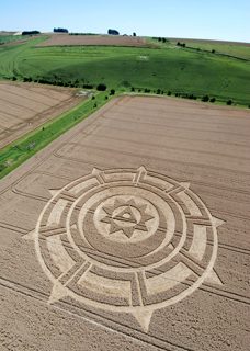 aerial of Pewsey White Horse from tt