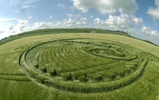 aerial of Yatesbury from tt