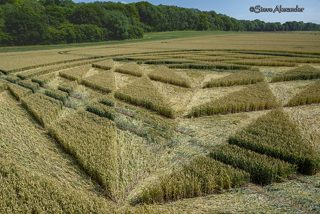 aerial of Tichborne from tt
