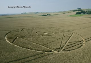 aerial of Bishops Cannings from tt