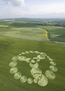 aerial of Bishops Cannings from tt
