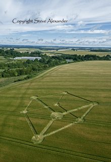 aerial of Chilcomb Down