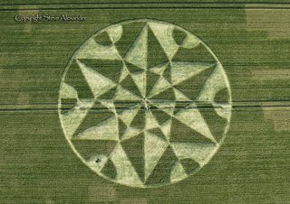 aerial of Hackpen Hill from tt