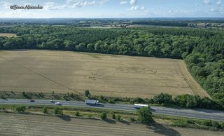 aerial of Norridge Wood from tt