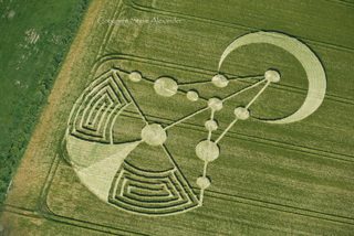 aerial of Badbury Rings from tt