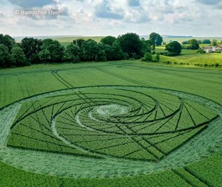 aerial of Avebury Stone Circle from tt
