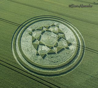 aerial of Danebury Hill