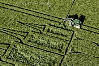 aerial of Stanton St Bernard from tt