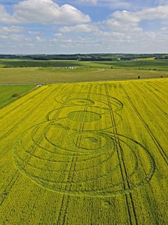 aerial of Stonehenge from tt