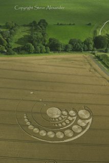 aerial of Avebury Stone Circle from tt