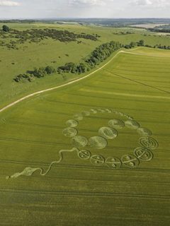 aerial of Walbury Hill