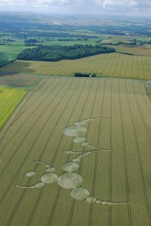 aerial of Alton Barnes