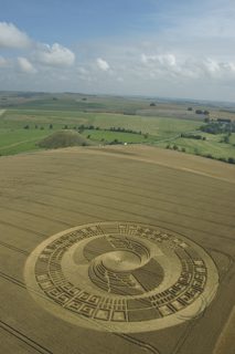 aerial of Silbury Hill