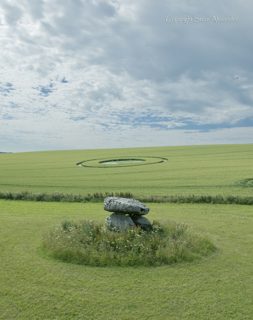 aerial of Devil's Den, Wiltshire