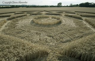 aerial of Rollright Stones from tt