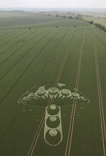aerial of Winterbourne Bassett from tt