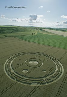 aerial of Maiden Castle from tt