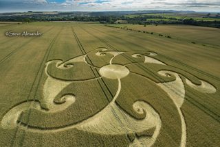 aerial of Etchilhampton from tt