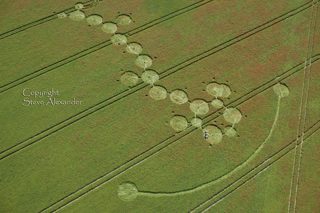 aerial of Ogbourne Down from tt