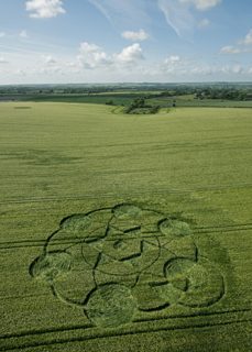 aerial of Milk Hill