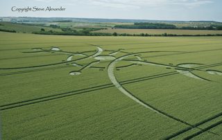 aerial of Clearbury Ring from tt