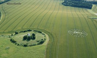 aerial of Farley Mount from tt