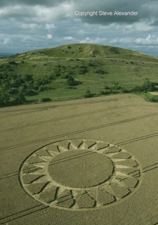 aerial of Cley Hill from tt