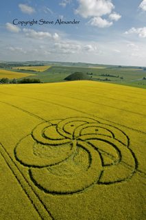 aerial of Silbury Hill from tt