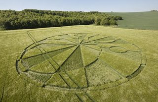 aerial of Liddington Castle from tt