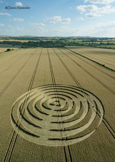 aerial of Winterbourne Bassett from tt