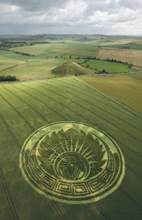 aerial of Silbury Hill from tt