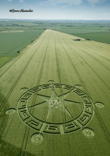 aerial of Ackling Dyke from tt