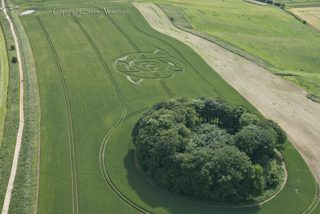 aerial of Hackpen Hill from tt