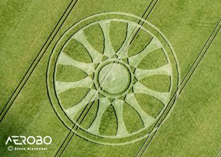 aerial of Barbury Castle from tt