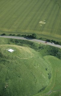 aerial of Silbury Hill