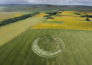 aerial of Silbury Hill