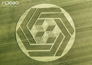 aerial of Stanton St Bernard from tt