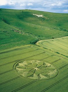 aerial of Milk Hill