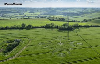 aerial of Buckland Down from tt