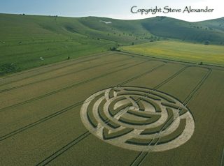 aerial of Milk Hill from tt