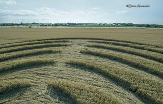 aerial of Winterbourne Bassett from tt