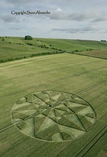 aerial of Hackpen Hill from tt