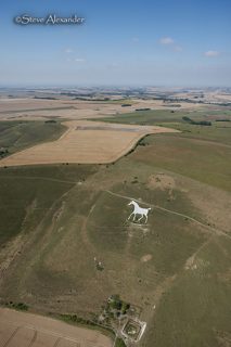 aerial of Milk Hill from tt